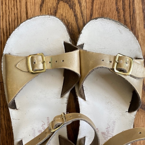 Gold Salt Water Surfer Sandals, size 13. Good, used condition, ships quickly. - Picture 7 of 16